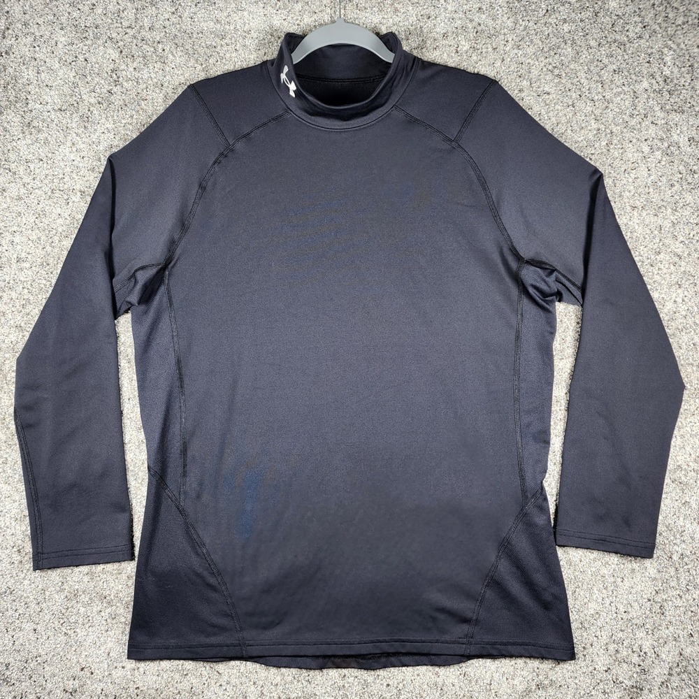Under Armour ColdGear Top Mens XL Mock Neck Fitted Base Layer Excellent